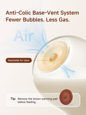 Thyseed Glass Natural Feeding Anti-Colic Baby Bottle