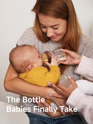 Thyseed Glass Natural Feeding Anti-Colic Baby Bottle