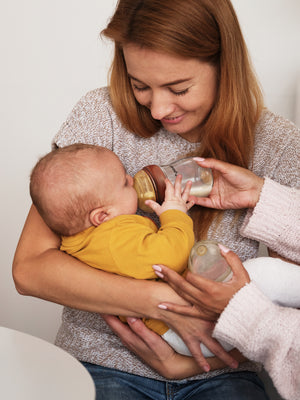 Thyseed Glass Natural Feeding Anti-Colic Baby Bottle