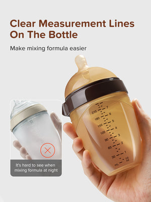 Natural Silicone Baby Bottle | 8oz/240ml