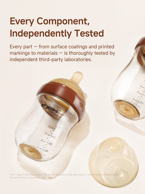 Thyseed Glass Natural Feeding Anti-Colic Baby Bottle
