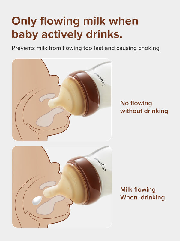 Glass Baby Bottle with Anti-Colic Vent for Natural Feeding