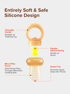 Silicone Baby Fruit Feeder Set