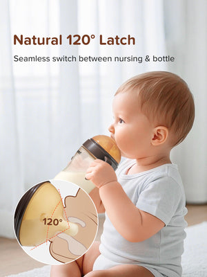 Natural PPSU Baby Bottle | 10oz/300ml (Handle Edition）