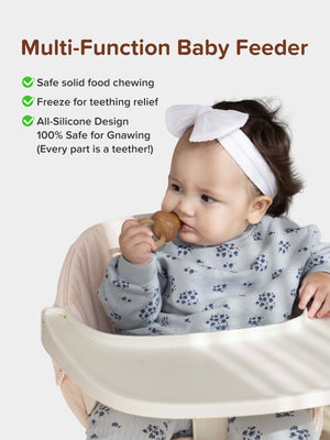Silicone Baby Fruit Feeder Set