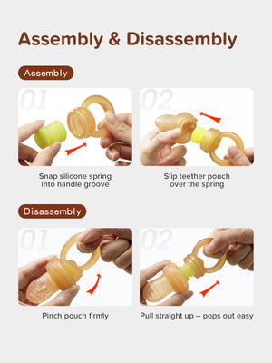 Silicone Baby Fruit Feeder Set