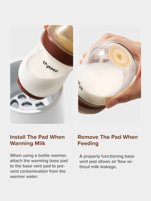 Glass Baby Bottle with Anti-Colic Vent for Natural Feeding