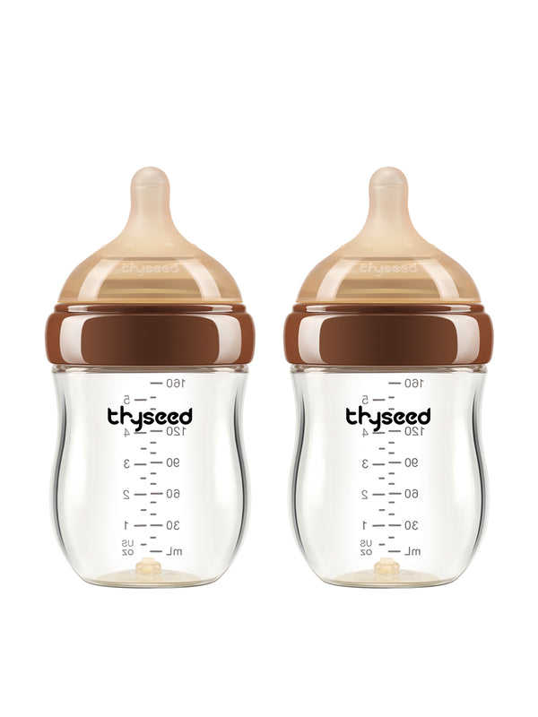 Thyseed Glass Natural Anti-colic Baby Bottle