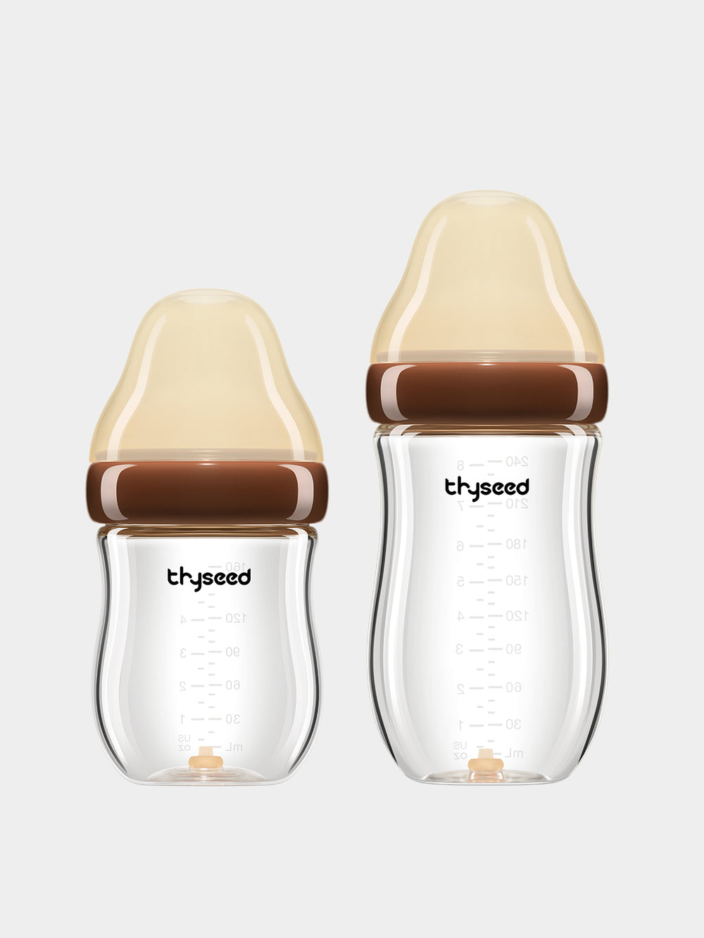 Thyseed Anti-colic Baby Bottle- GLASS Bottle Body