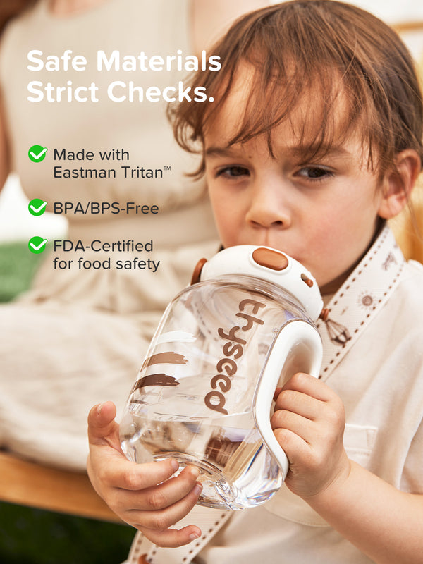 Large Kids' Water Bottle with Straw