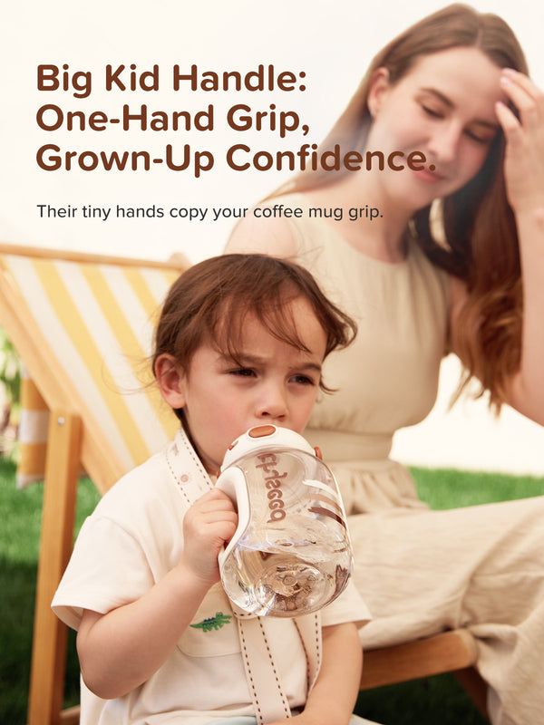 Large Kids' Water Bottle with Straw