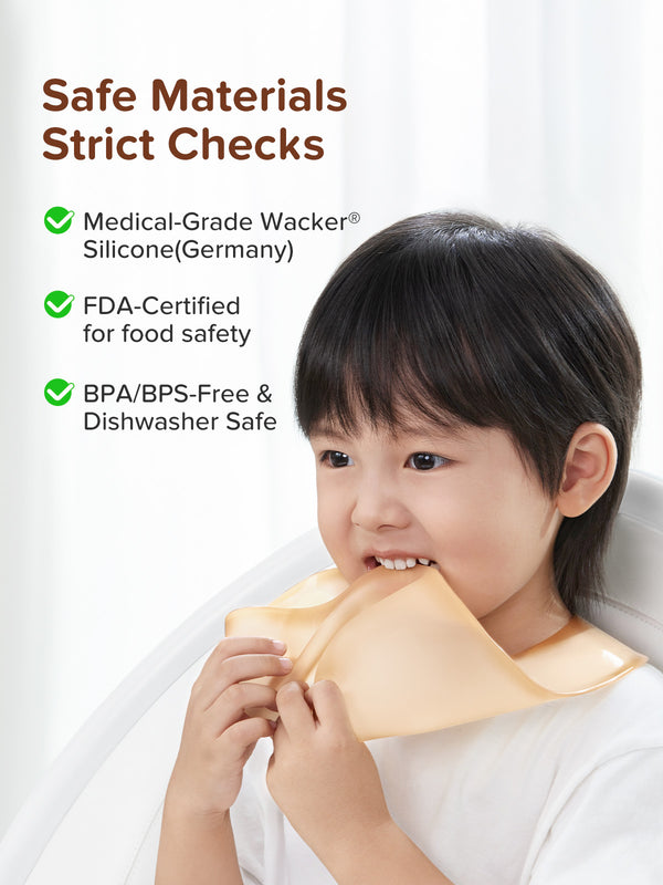 3D Ultra-Thin Liquid Silicone Baby Bib