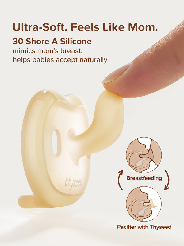 Thyseed Ultra-Light Silicone Pacifier for Newborns & Infants