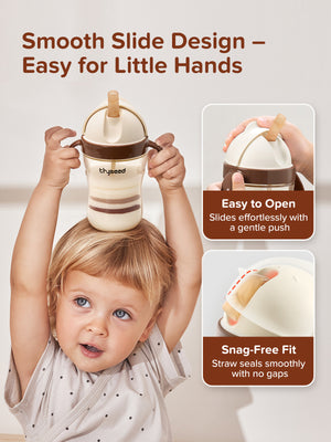 Straw Cup Lid With Slide Opening