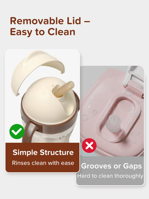Straw Cup Lid With Slide Opening