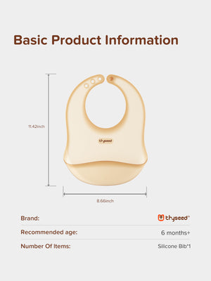 3D Ultra-Thin Liquid Silicone Baby Bib