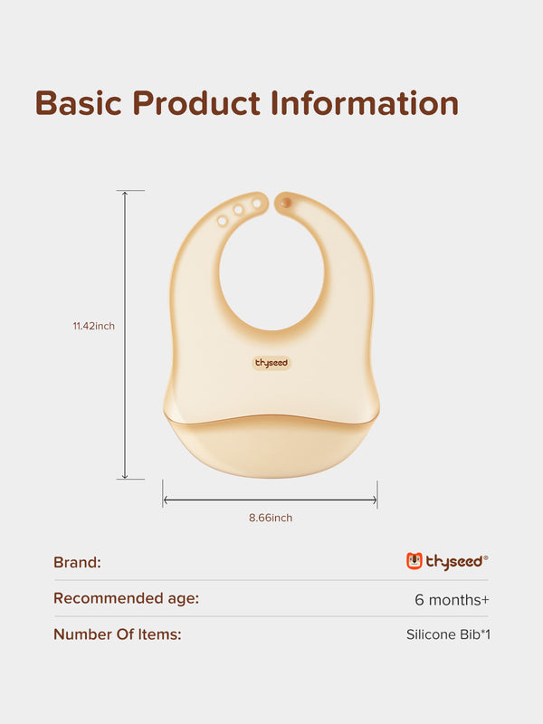 3D Ultra-Thin Liquid Silicone Baby Bib