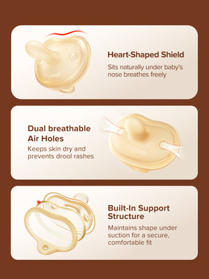 Thyseed Ultra-Light Silicone Pacifier for Newborns & Infants
