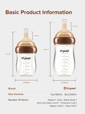 Anti-Colic Natural Baby Bottle | 8oz/240ml