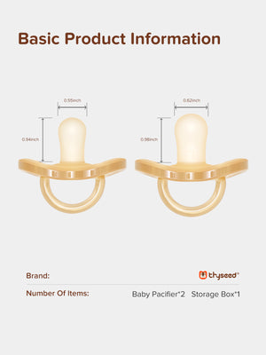 Thyseed Newborn Orthodontic Silicone Pacifier Set