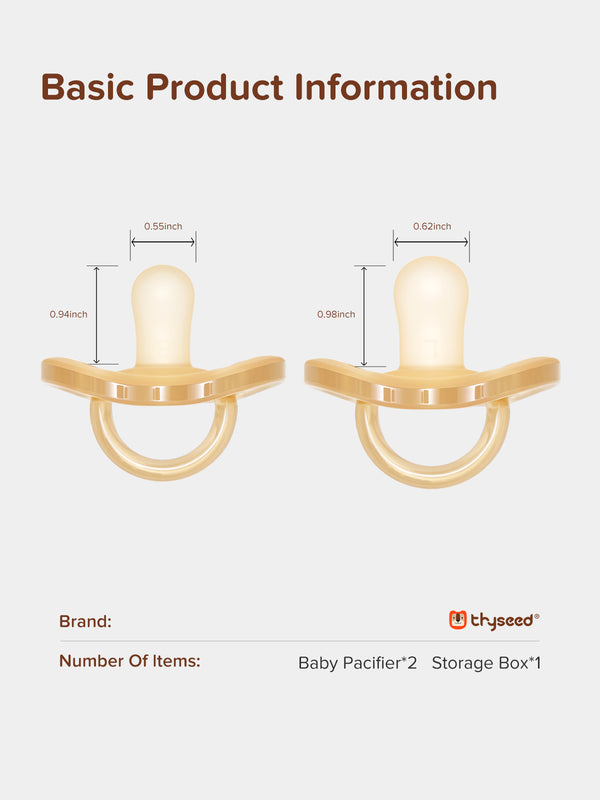 Thyseed Newborn Orthodontic Silicone Pacifier Set